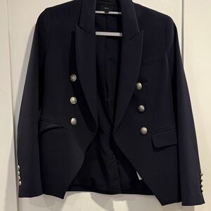 Express Dark Blue Blazer with Silver Accents